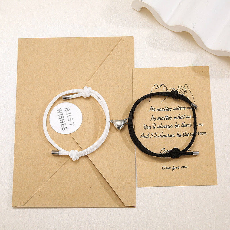 Couple Magnetic Bracelets | 2 Pieces/Set | Love | Boy Friend | Girl Friend | Valentine's Gift