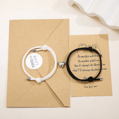 Couple Magnetic Bracelets | 2 Pieces/Set | Love | Boy Friend | Girl Friend | Valentine's Gift