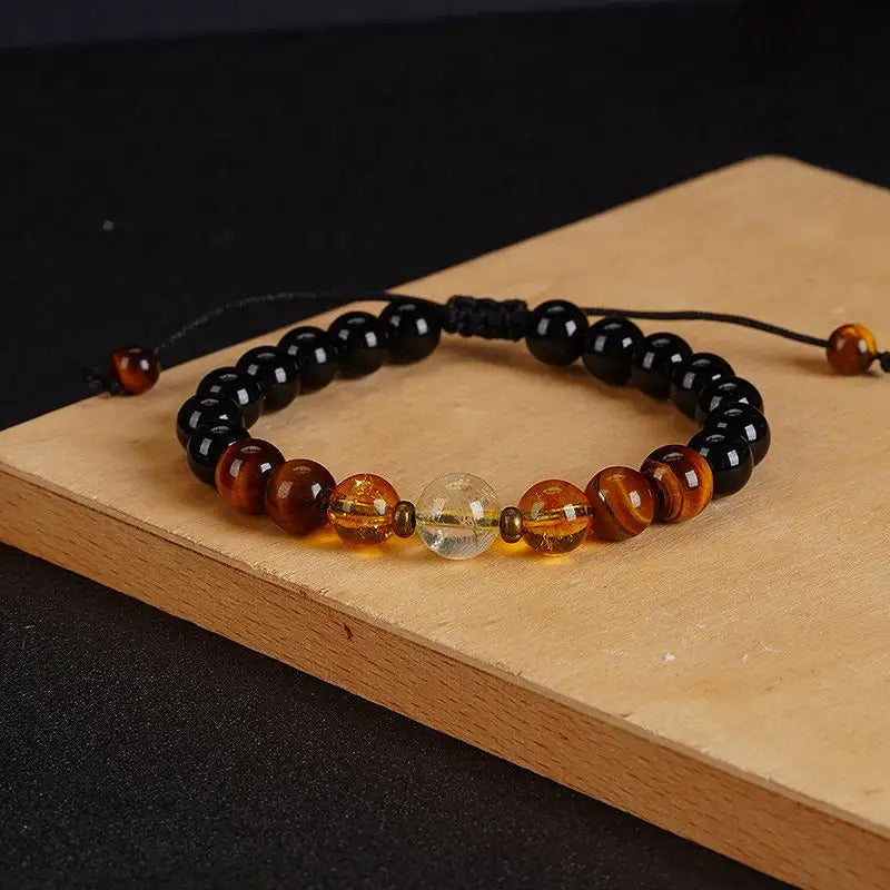 Adjustable Bracelet | Trendy Jewellery | Pearl Bead | Natural Stone | For Women | 7” Bangle Charm