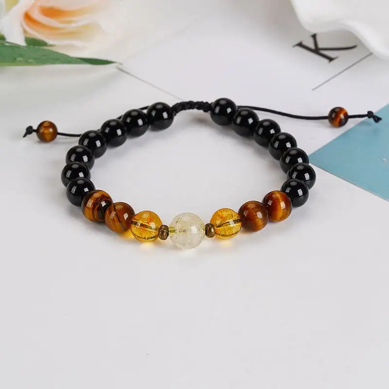 Adjustable Bracelet | Trendy Jewellery | Pearl Bead | Natural Stone | For Women | 7” Bangle Charm