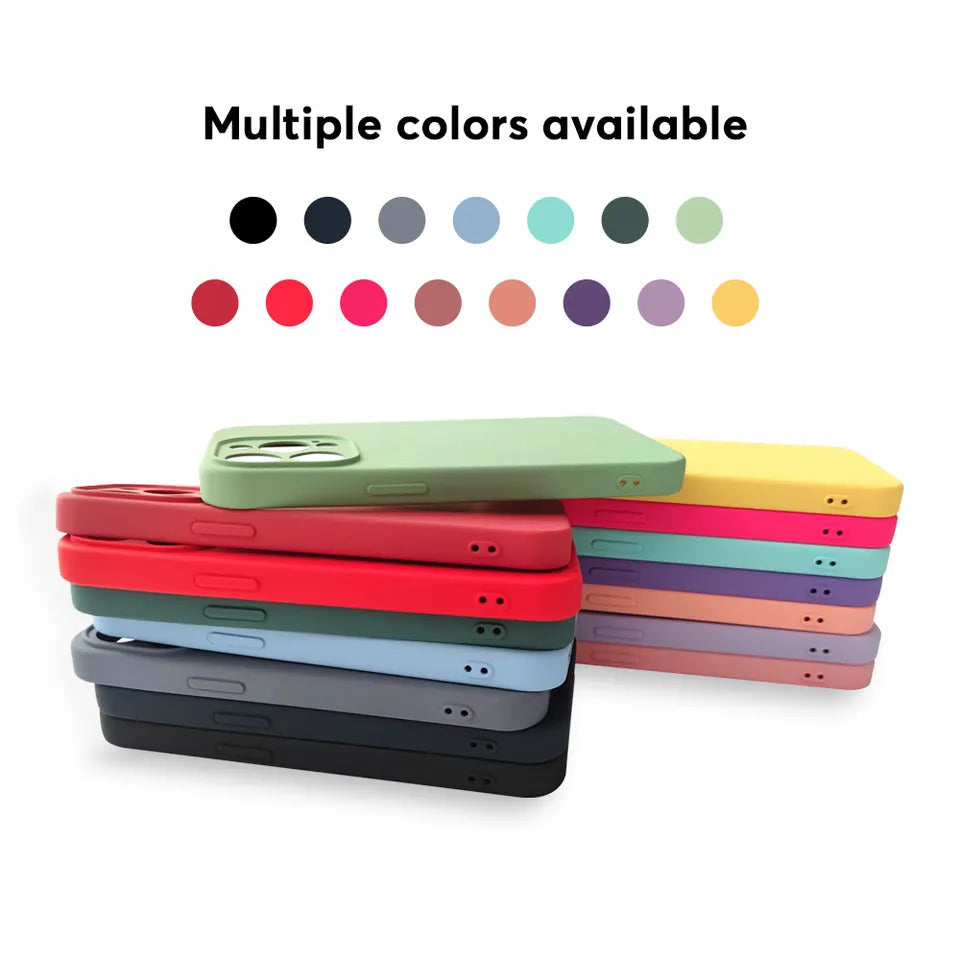 iPhone 12/Mini/Pro/Pro Max Case | Rubber | Luxury Silicone Cover | Fiber Cloth Inside