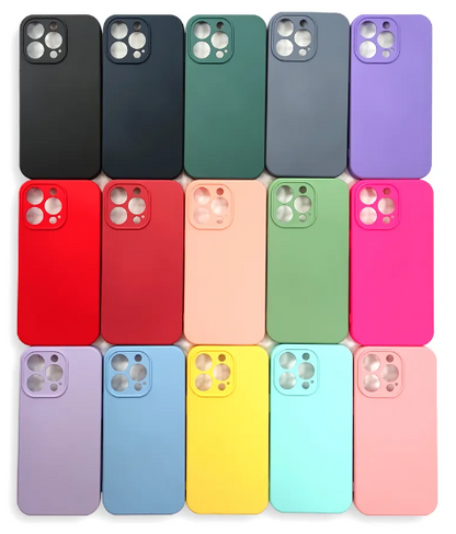 iPhone 13/Mini/Pro/Pro Max Case | Rubber | Luxury Silicone Cover | Fiber Cloth Inside