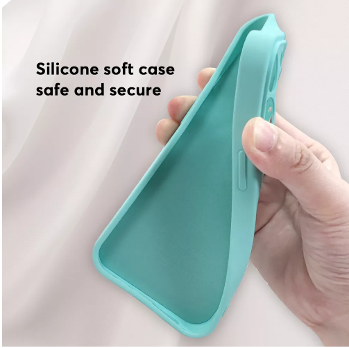 iPhone 14/Plus/Pro/Pro Max Case | Rubber | Luxury Silicone Cover | Fiber Cloth Inside