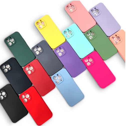 iPhone 13/Mini/Pro/Pro Max Case | Rubber | Luxury Silicone Cover | Fiber Cloth Inside