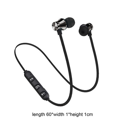 Wireless headphone with Mic | Magnetic Bass Neckband Running Earphones | Stereo Headset