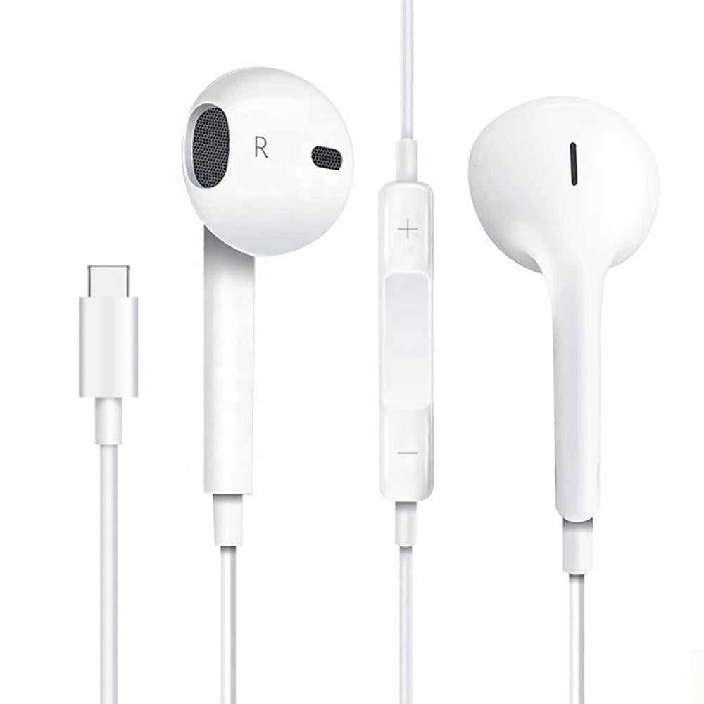 For Samsung & Type C Phones Earphone Headphone Wired Headset Bass Sport 3D Sound Type C
