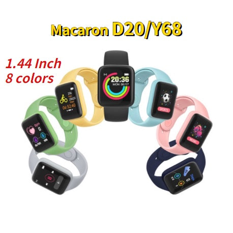 Smart Watch Waterproof | iOS & Android | Blood Pressure, Heart Rate, Fitness Tracker D20