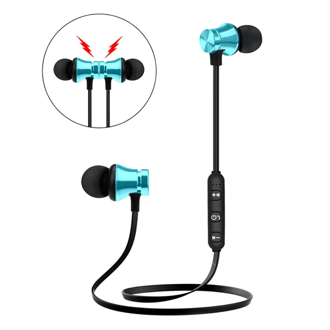 Wireless headphone with Mic | Magnetic Bass Neckband Running Earphones | Stereo Headset