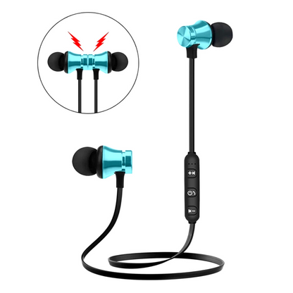 Wireless headphone with Mic | Magnetic Bass Neckband Running Earphones | Stereo Headset