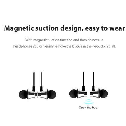 Wireless headphone with Mic | Magnetic Bass Neckband Running Earphones | Stereo Headset