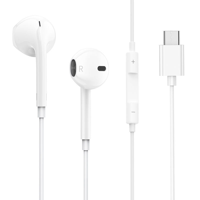 For Samsung & Type C Phones Earphone Headphone Wired Headset Bass Sport 3D Sound Type C