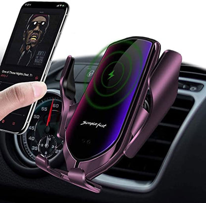 2×1 (Phone Wireless Charger + phone Car Holder) Fast Charging | Smart Sensor