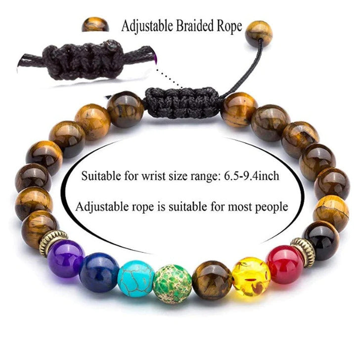 Adjustable Bracelet | Trendy Jewellery | Natural Stone Beads | Lava Stone | Chakra Diffuser | Yoga Volcanic Healing Energy | Bangle Charm