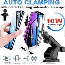 2×1 (Phone Wireless Charger + phone Car Holder) Fast Charging | Smart Sensor